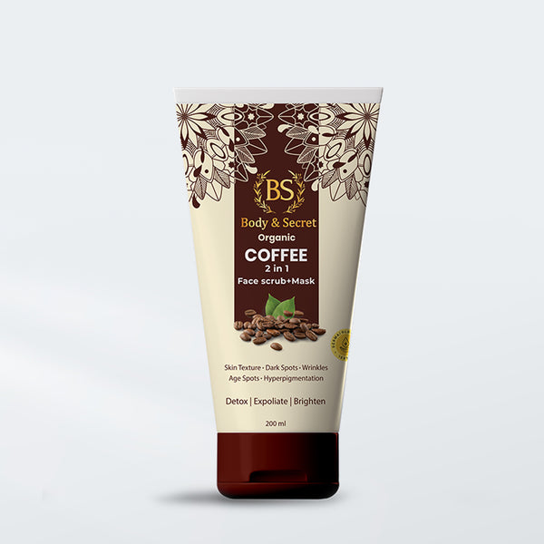 Body & Secret Organic Coffee 2-in-1 Face Scrub + Mask