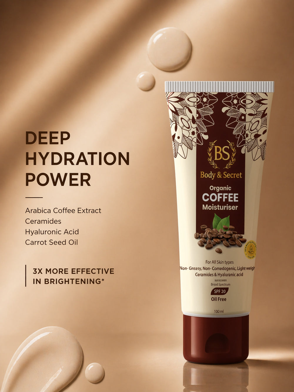 Body & Secret Organic Coffee Moisturizer