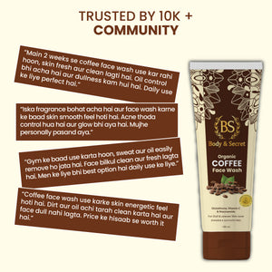 Body & Secret Organic Coffee Face Wash