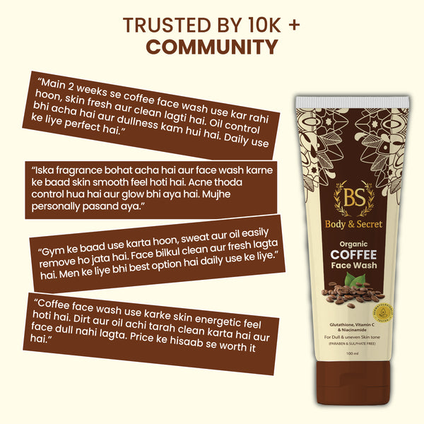 Body & Secret Organic Coffee Face Wash