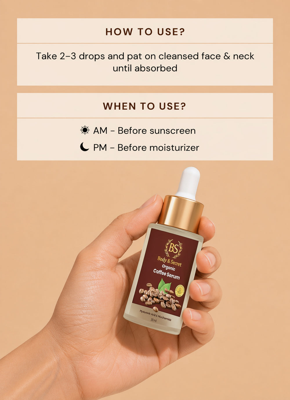 Body & Secret Organic Coffee Serum