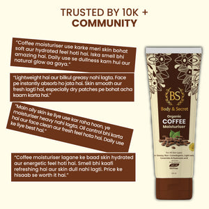 Body & Secret Organic Coffee Moisturizer