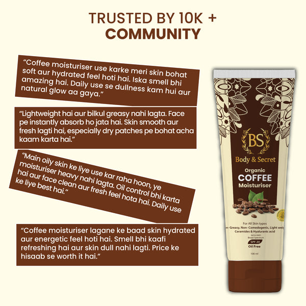 Body & Secret Organic Coffee Moisturizer