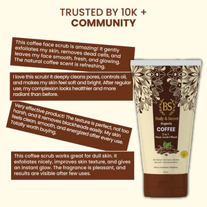 Body & Secret Organic Coffee 2-in-1 Face Scrub + Mask